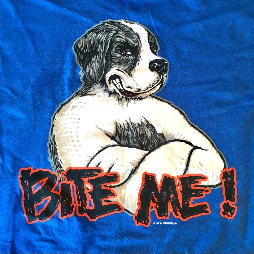 Big Dogs Men’s Graphic T-Shirt - Bite Me - Size XL - Picture 7 of 8